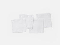 Olivos Embroidered Organic Linen Cocktail Napkins 
