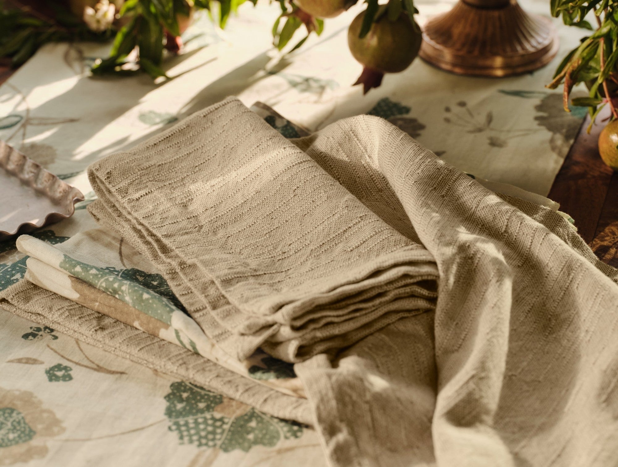 Toro Canyon Organic Tablecloth + Napkin Set
