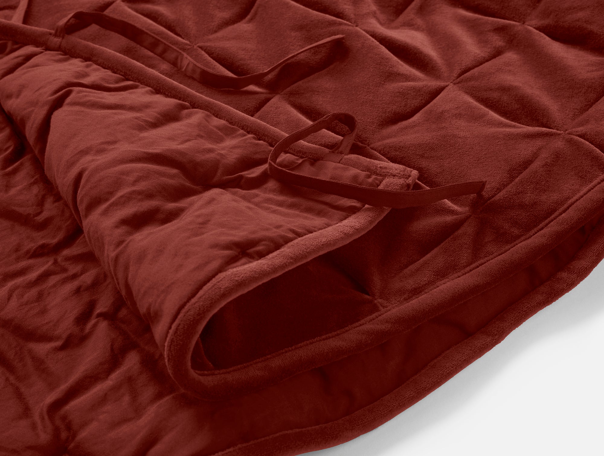 Velvet Tufted Organic Tree Skirt 