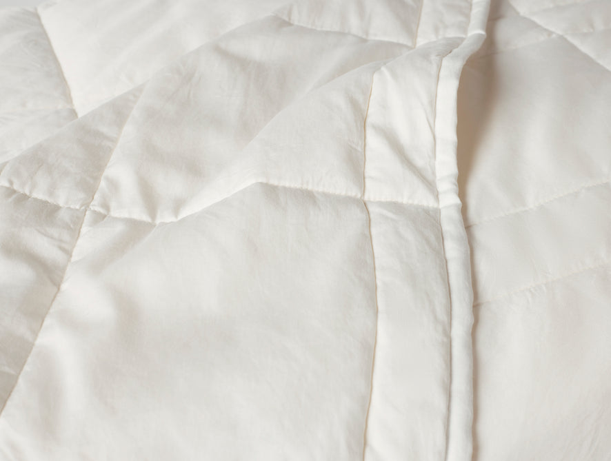 Washable Wool Filled Comforter | Soft White