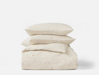 Cambria Embroidered Organic Linen Duvet Set
