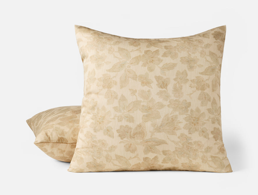 Camellia Organic Print Sham - Coyuchi | Amber