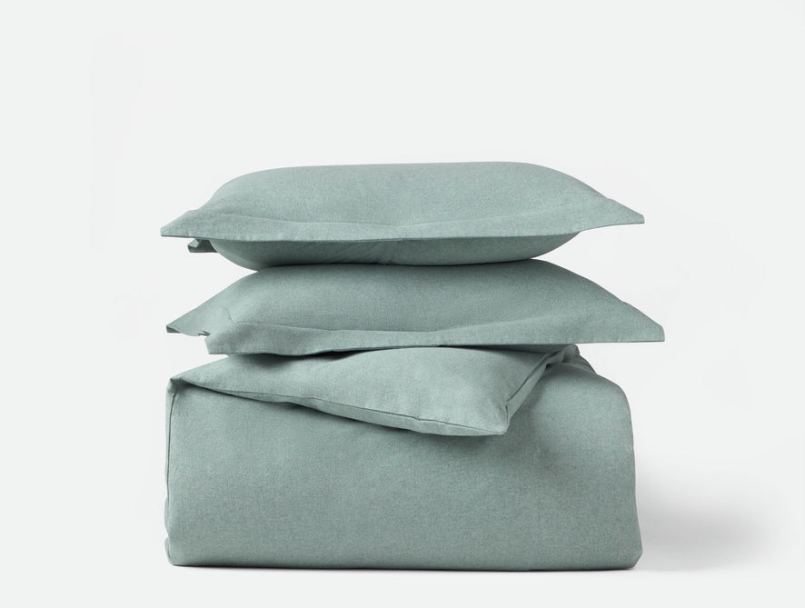 Cloud Brushed Organic Flannel Duvet Set