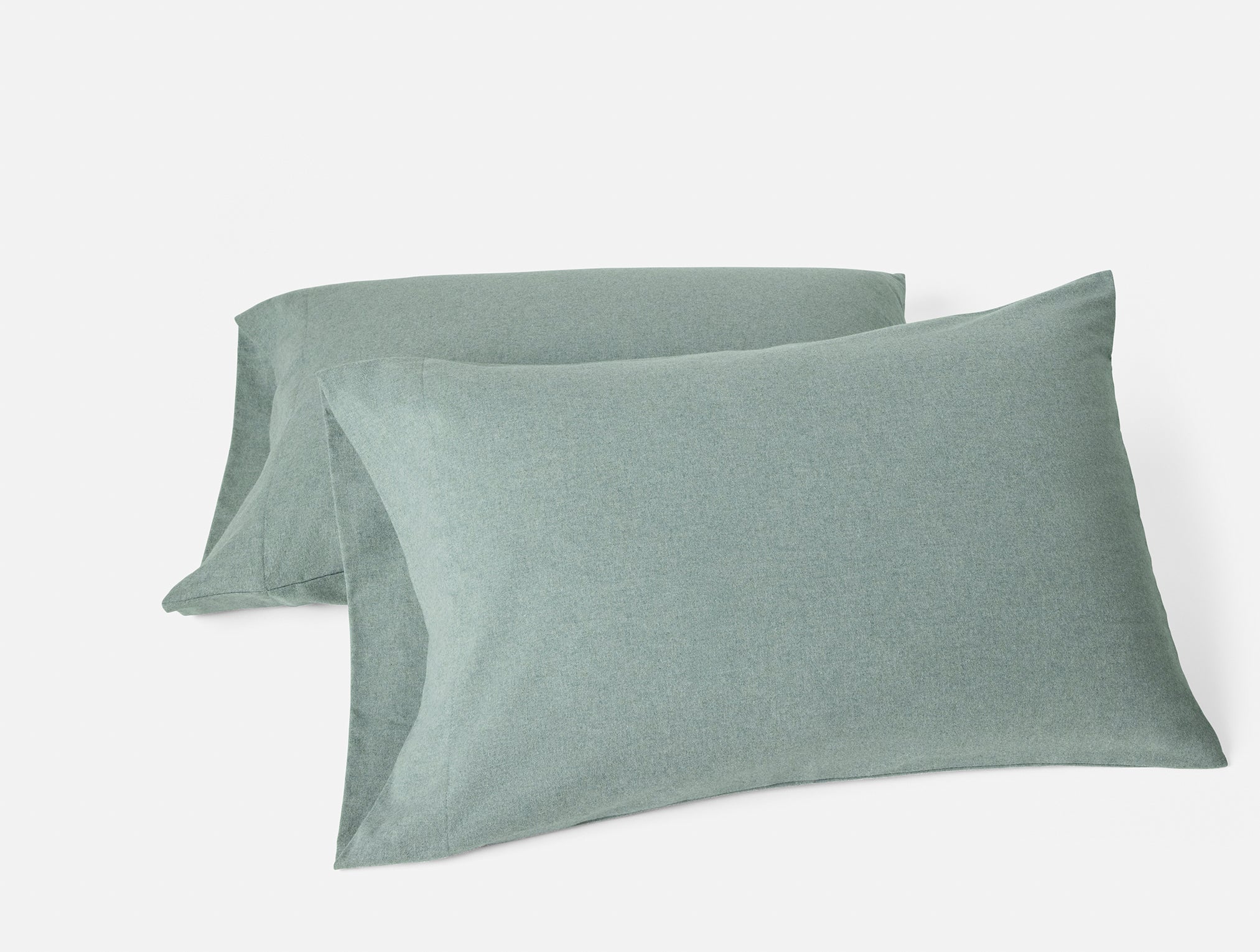 Coyuchi Cloud Brushed Flannel Pillowcases - Thumbnail 2