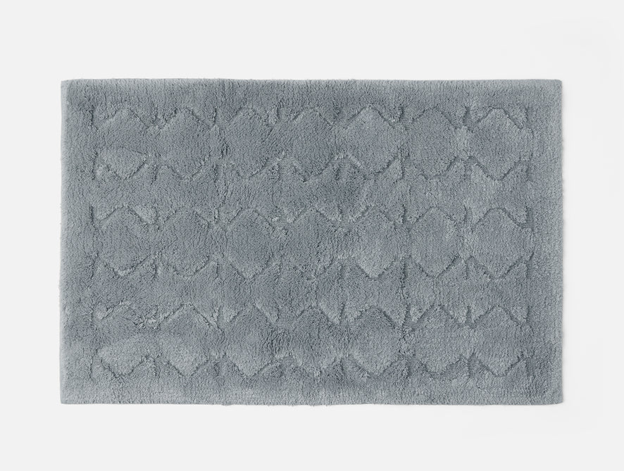 Diamond Shag Organic Bath Rug