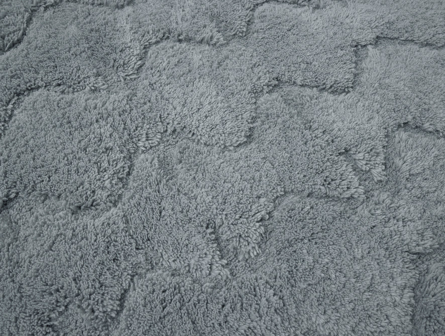 Diamond Shag Organic Bath Rug