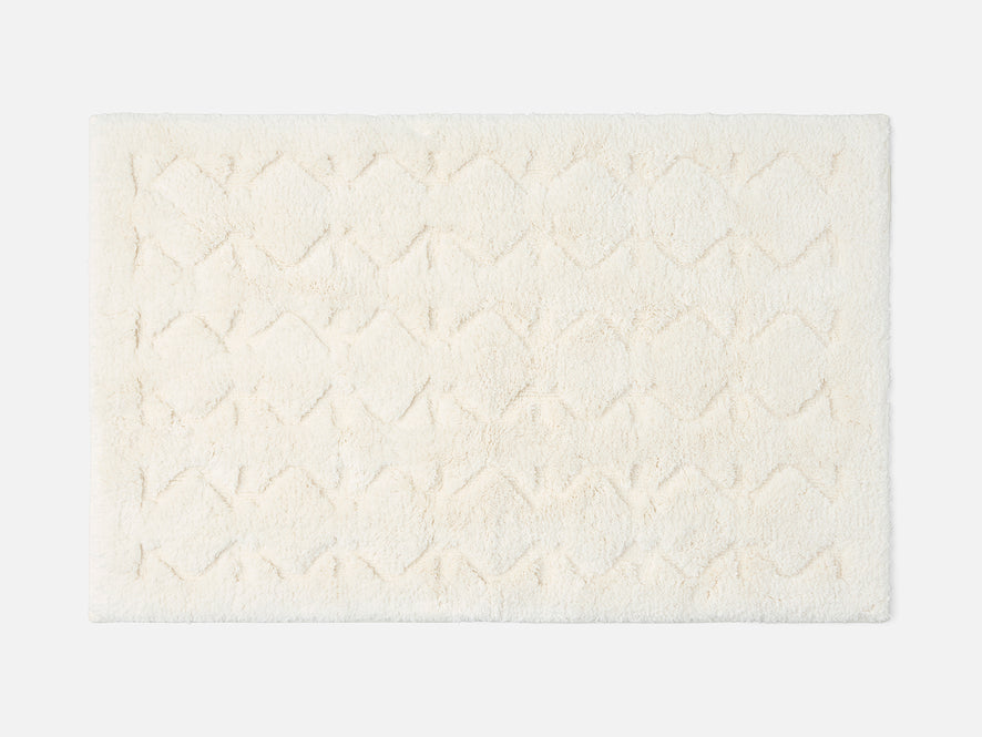 Diamond Shag Organic Bath Rug