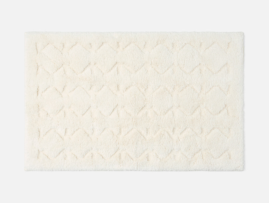 Diamond Shag Organic Bath Rug