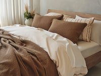Cascade Organic Matelasse Blanket