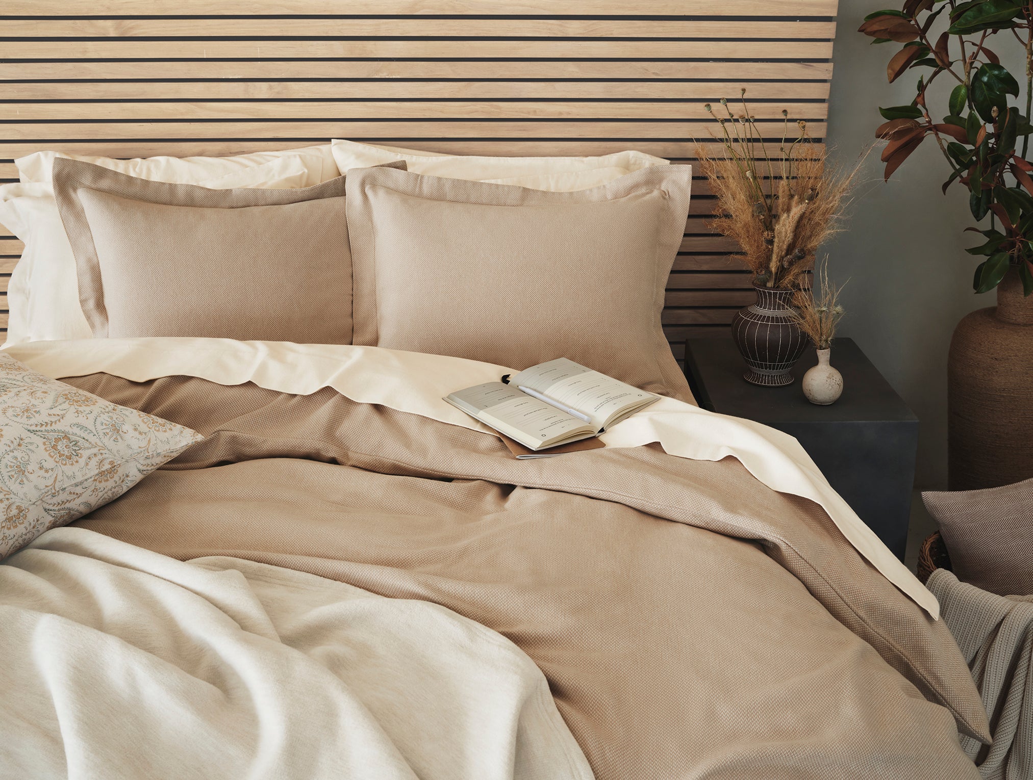 Coyuchi Flannel Duvet Cover - Thumbnail 4