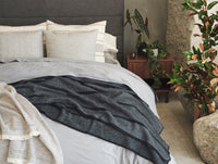 Organic Crinkled Percale Duvet™ Cover