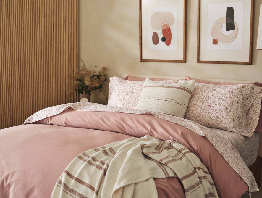 Organic Print Percale Sheet Set