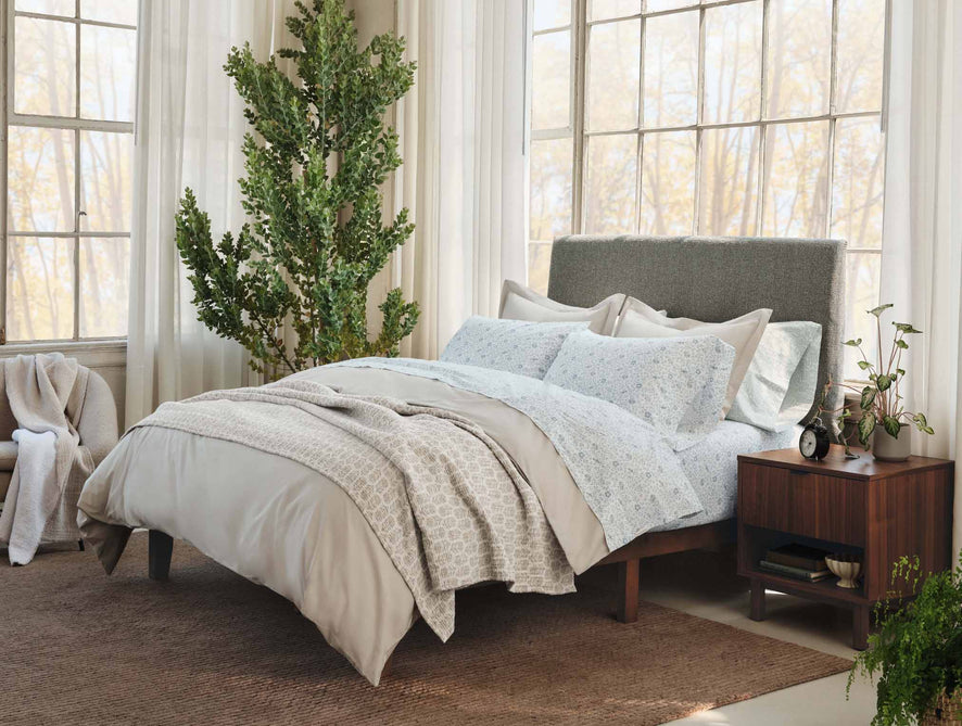 Organic Print Percale Sheet Set