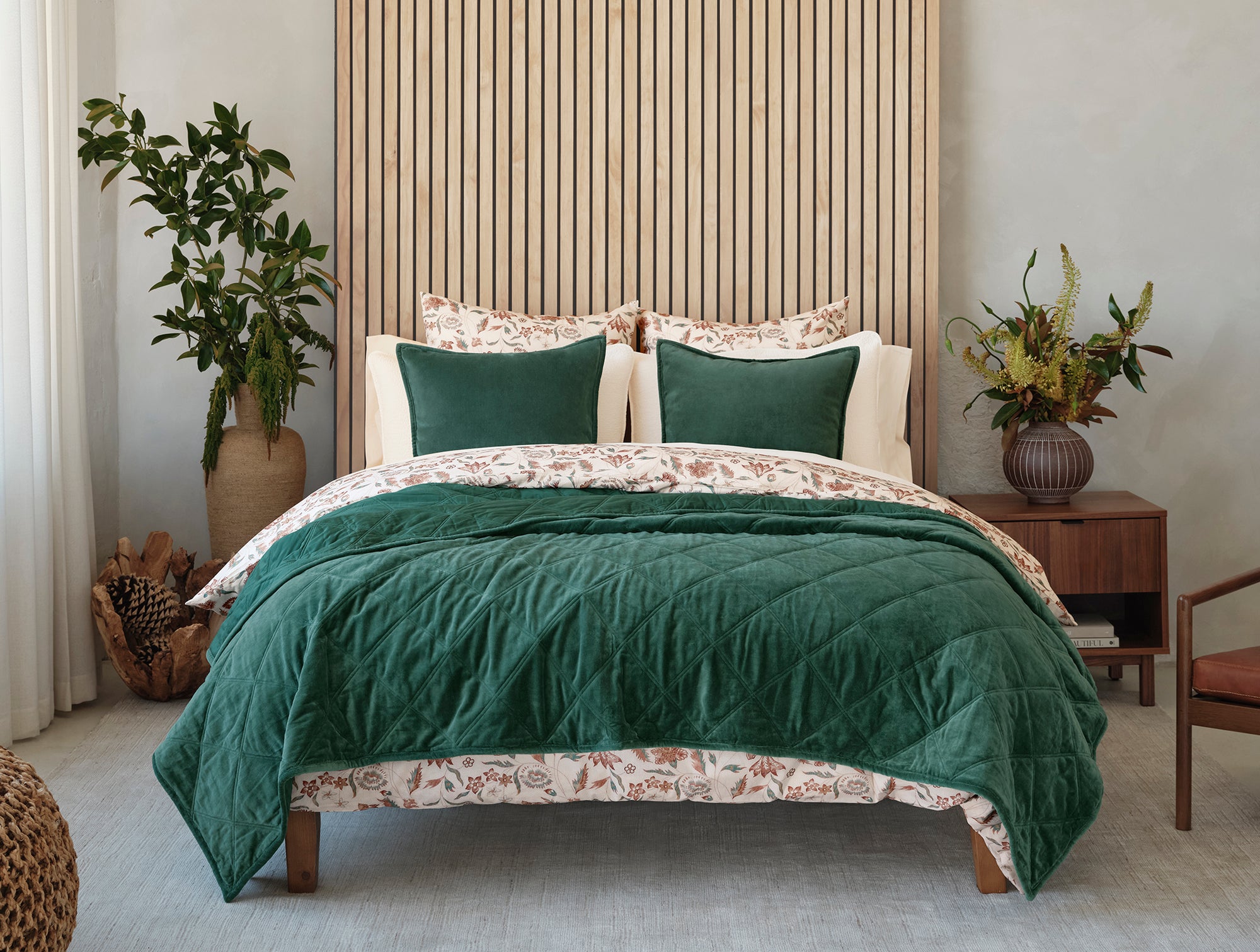 Velvet Organic Pillow Cover + Pillow Insert Set