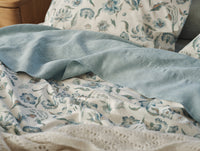 Viola Organic Print Duvet Cover - Coyuchi 