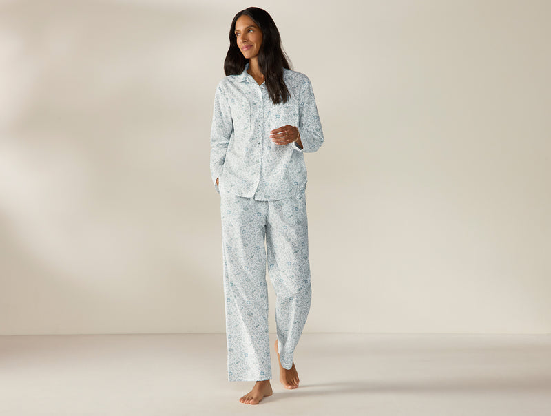 Women's Isla Organic Cotton Long Sleeve Pajama Set