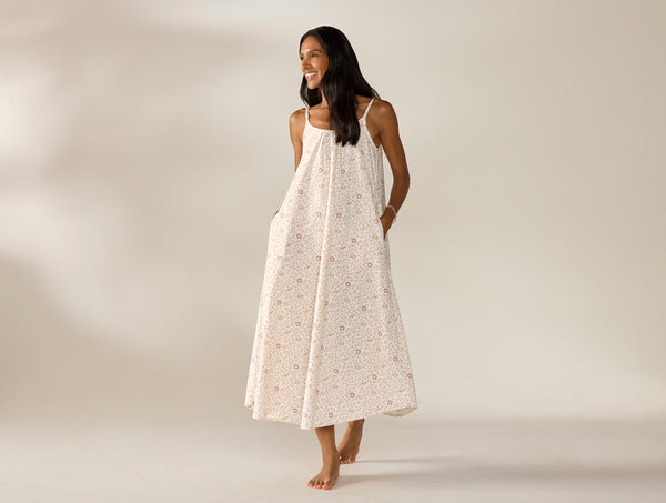 cotton midi night dress Coyuchi, Women's Isla Organic XS Praline Meadow , XS, Sustainable Materials Victorian nightgown Size:US 14 / UK 18 / EU 44 BDAY-FURTHERS Amarra 88948 - Long It’s designed with a