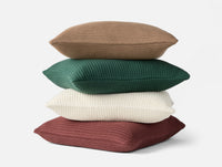 Linea Organic Knit Decorative Pillow Cover + Pillow Insert Set