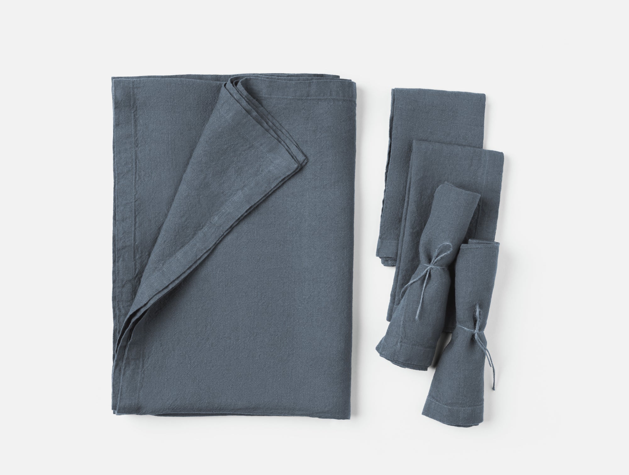 Mojave Organic Linen Tablecloth + Napkin Set 