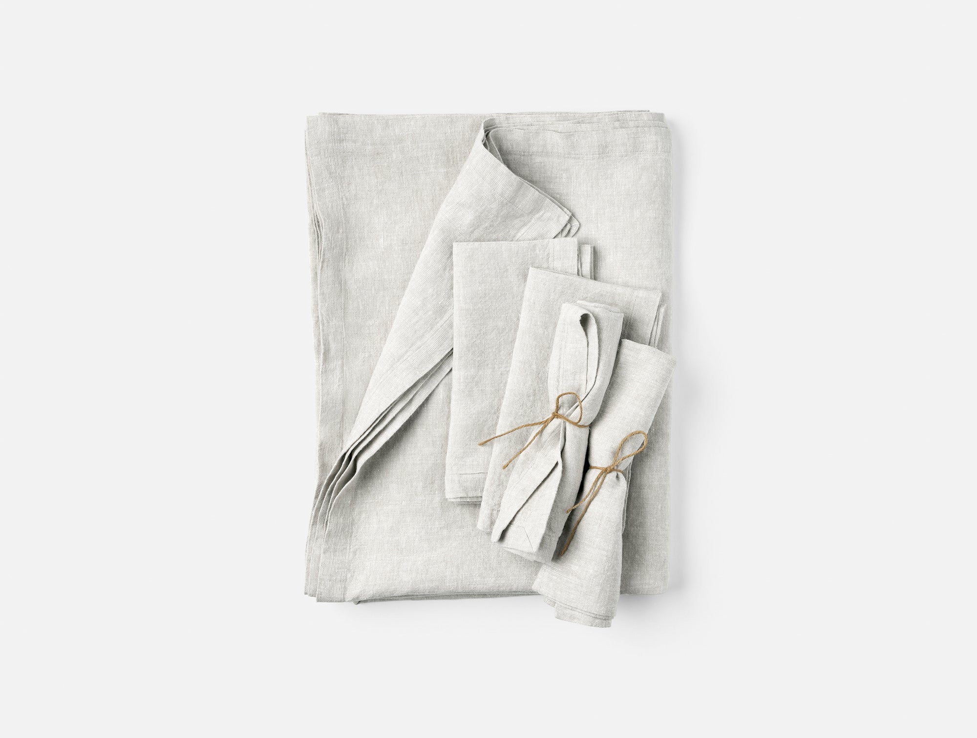 Mojave Organic Linen Tablecloth + Napkin Set 