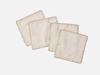 Olivos Embroidered Organic Linen Napkins - Coyuchi 