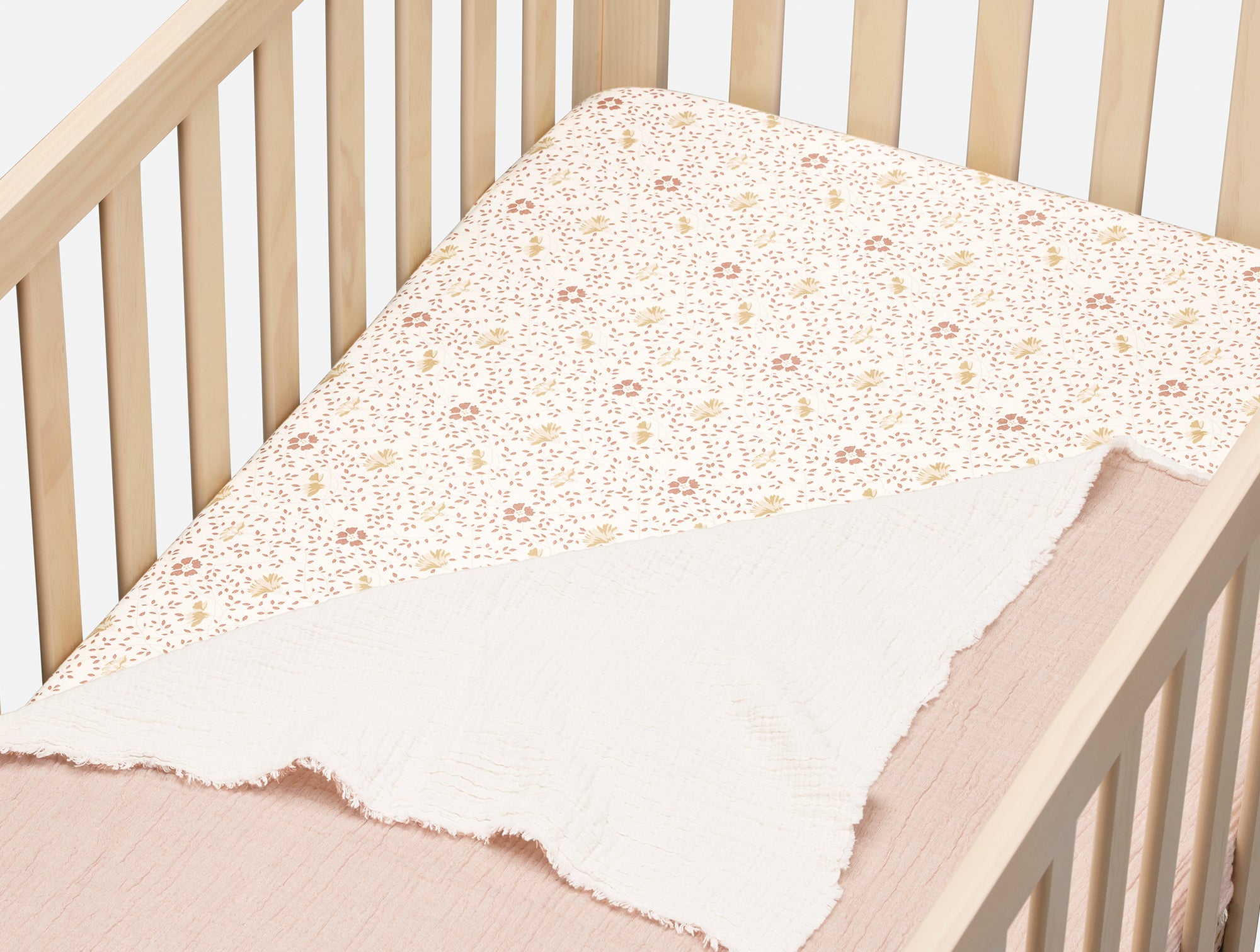 Organic Crinkled Percale™ Crib Sheet