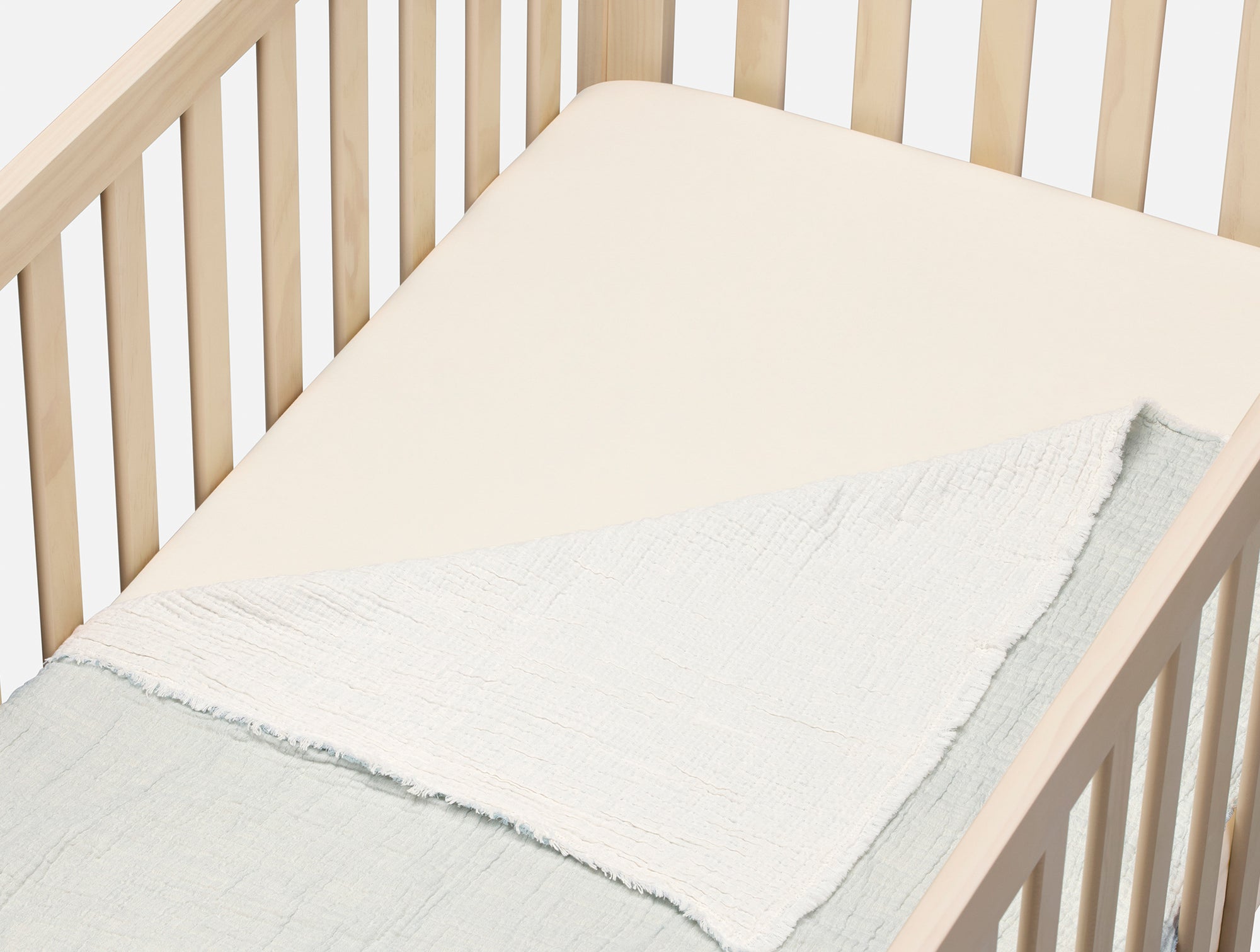 Organic Crinkled Percale™ Crib Sheet