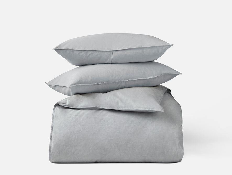 Organic Crinkled Percale™ Duvet Set