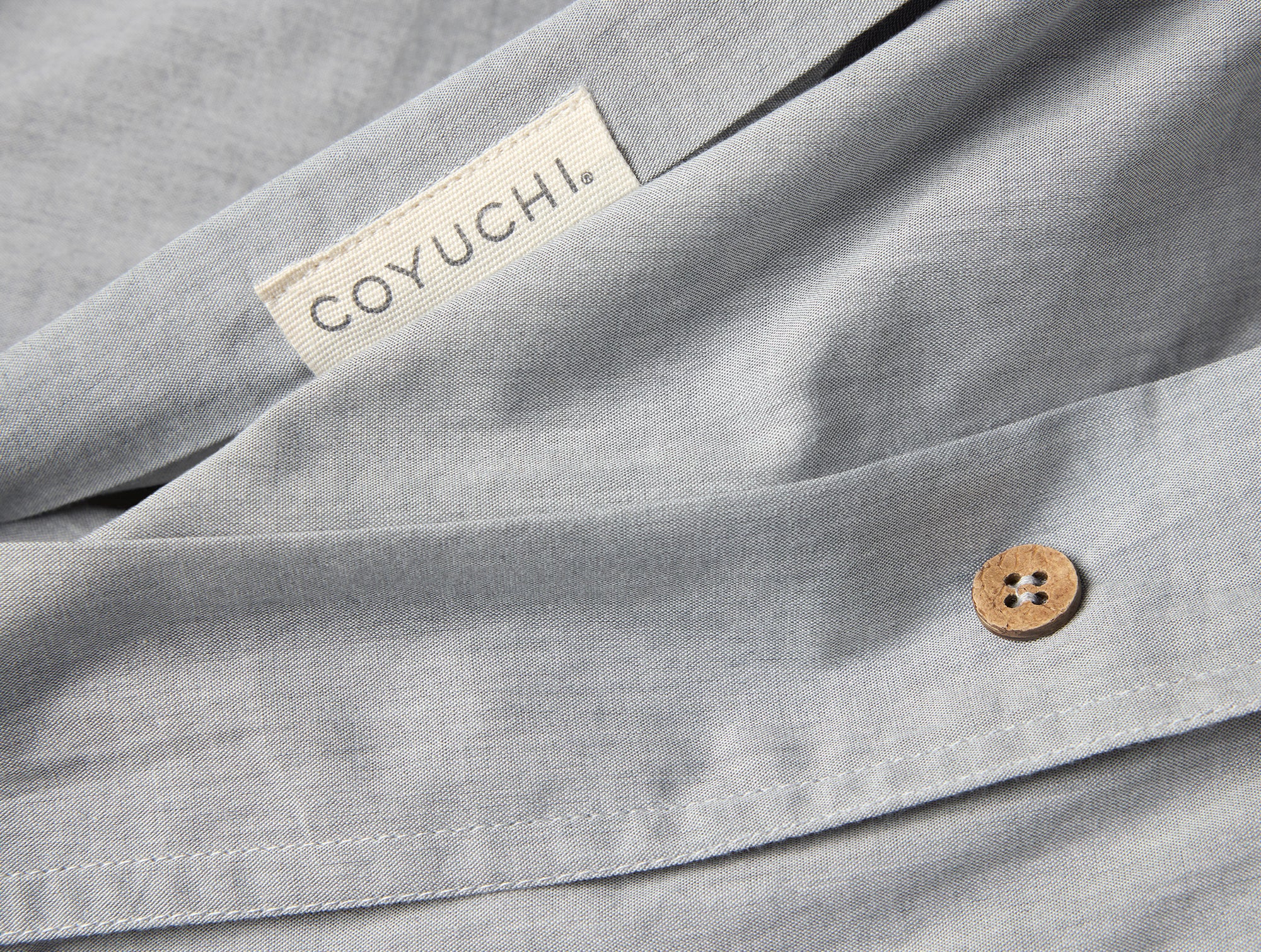 Organic Crinkled Percale Duvet™ Cover