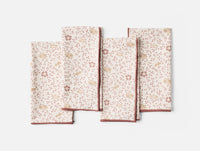 Organic Print Percale Napkins, Set of 4