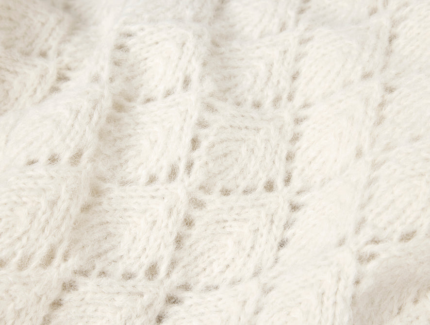 Paracas Alpaca Cotton Knit Throw