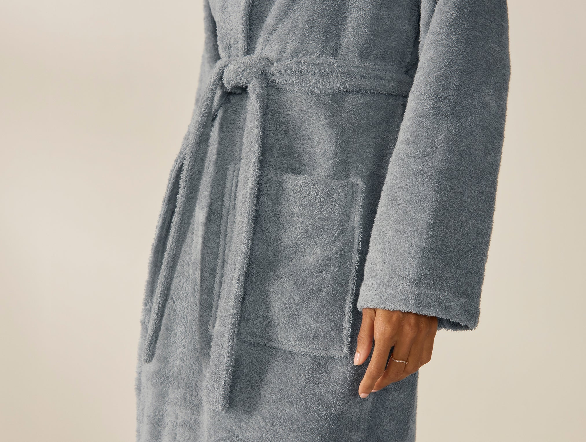 blue cloud dressing gown Women's Long Dressing Gown Bailey Silk Cloud Blue