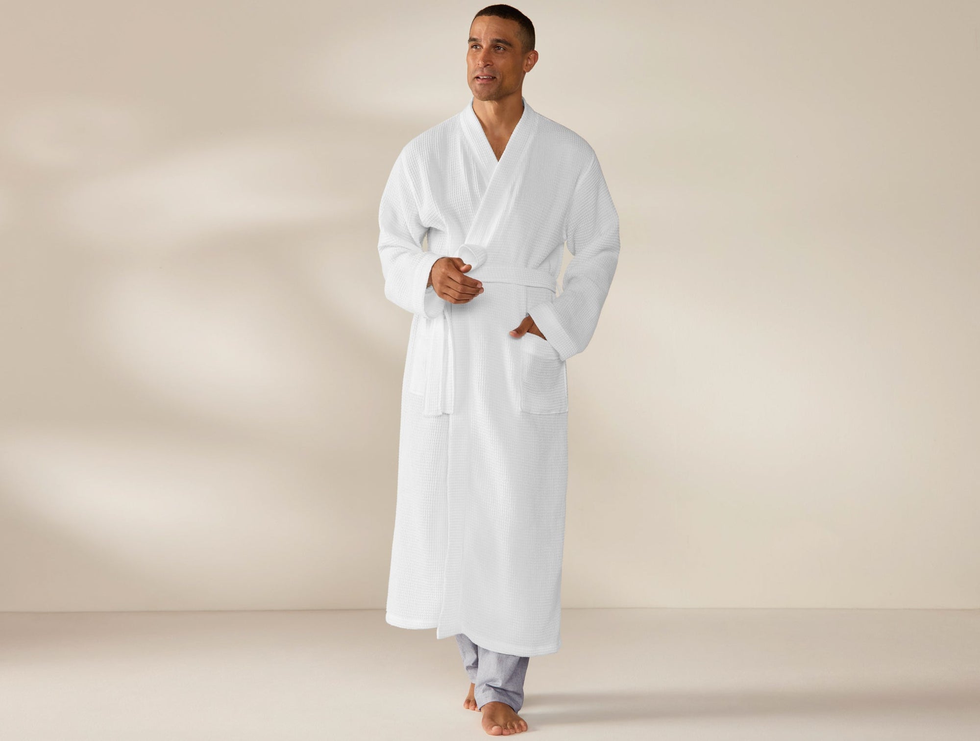 Unisex Organic Waffle Robe - Renewed
