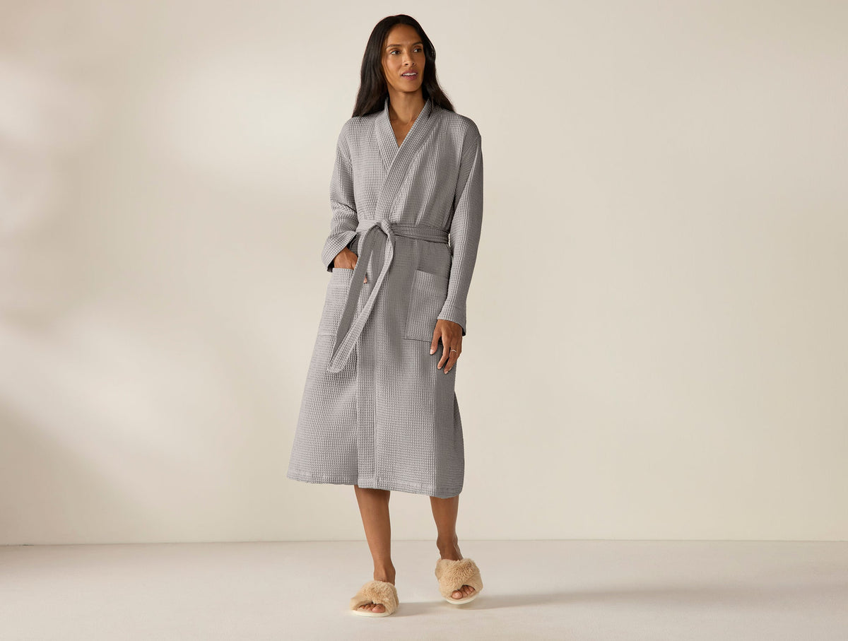 Unisex Organic Waffle Robe - Renewed