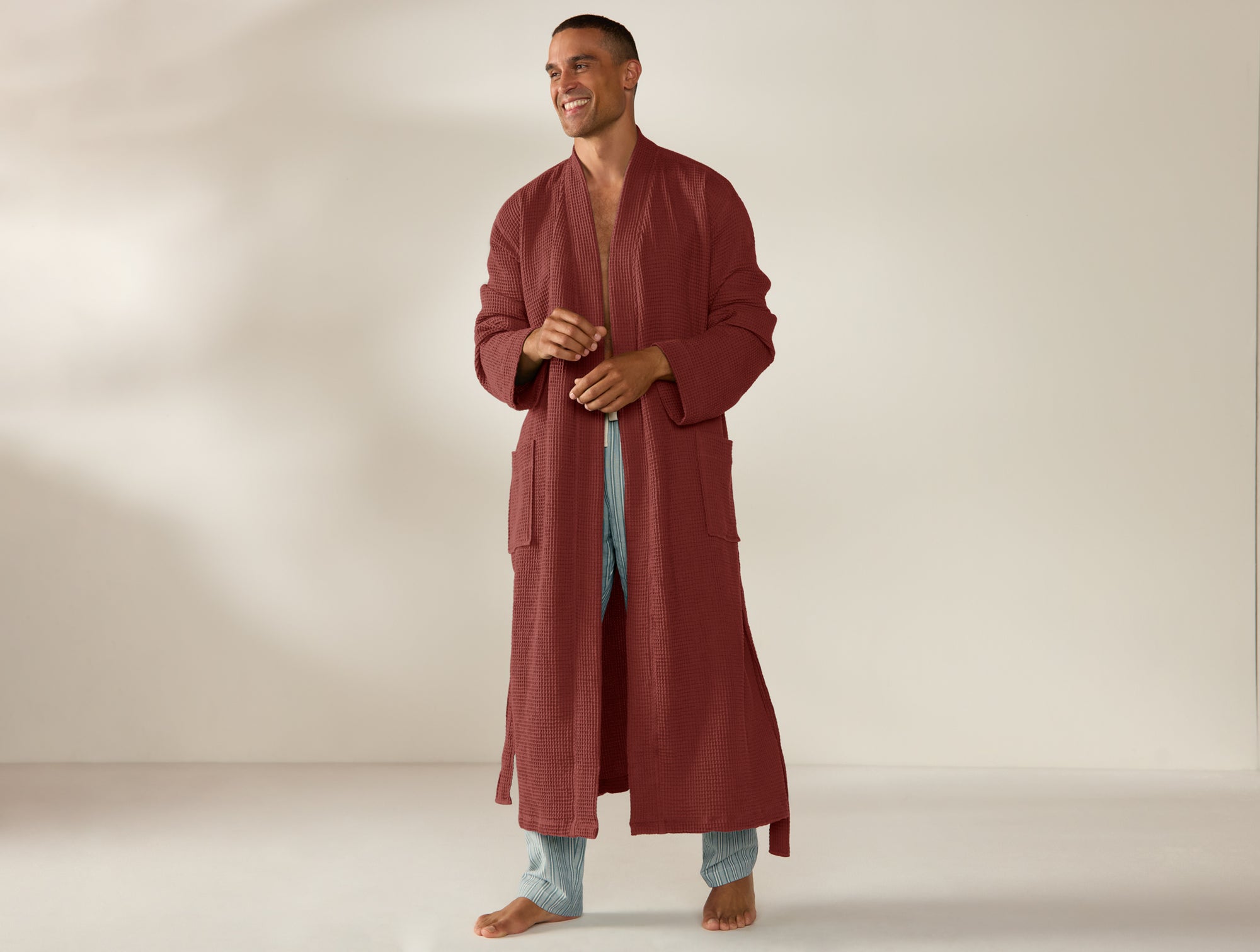 Unisex Organic Waffle Robe