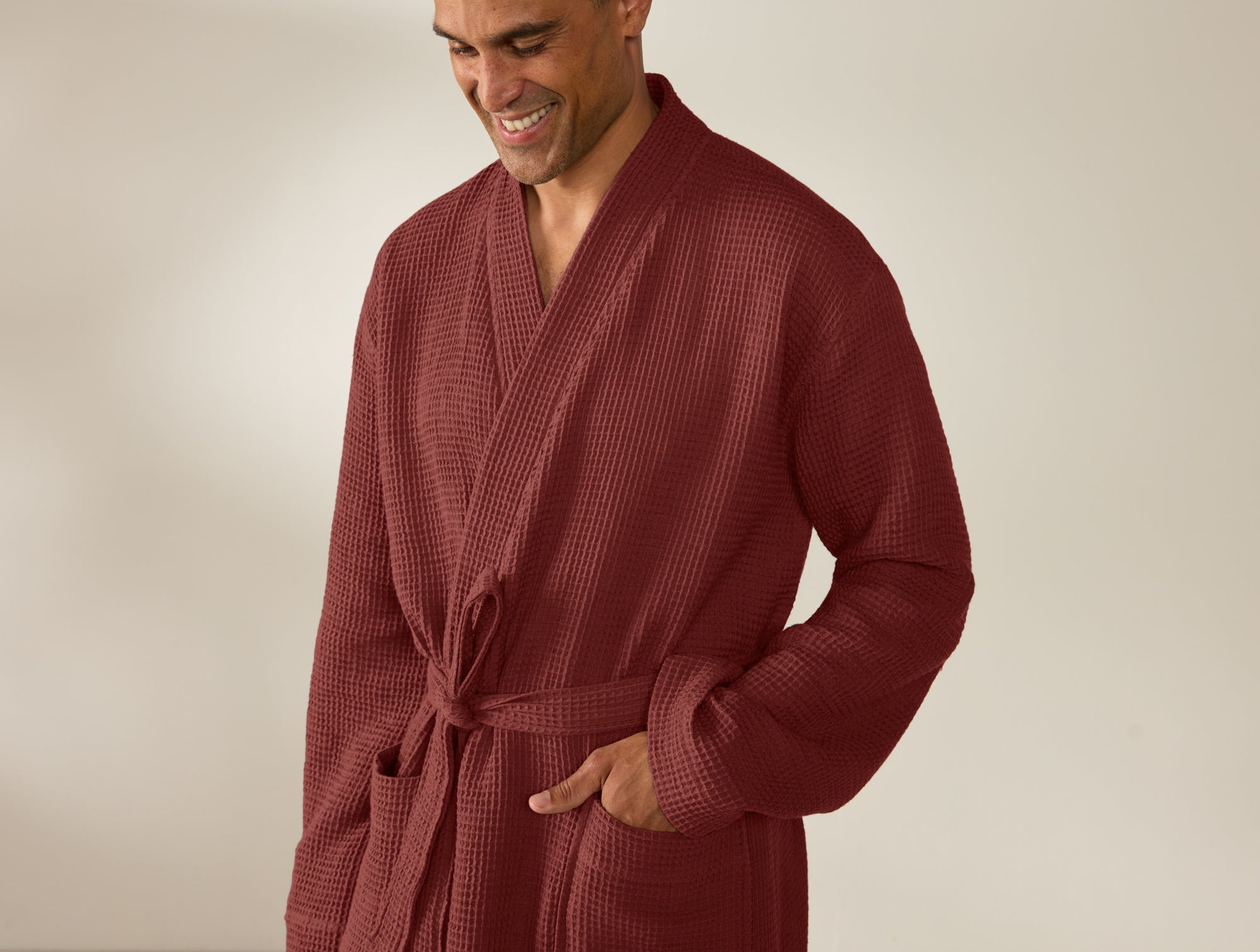 Unisex Organic Waffle Robe