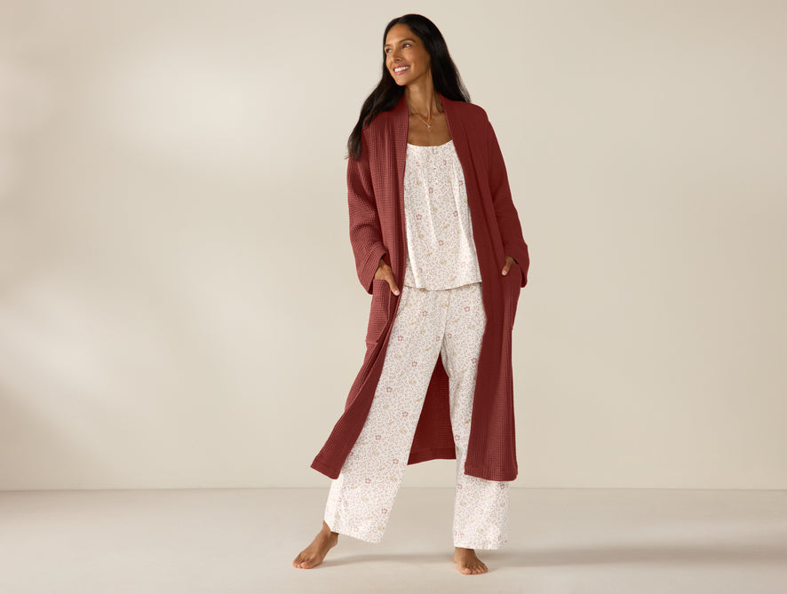 Unisex Organic Waffle Robe