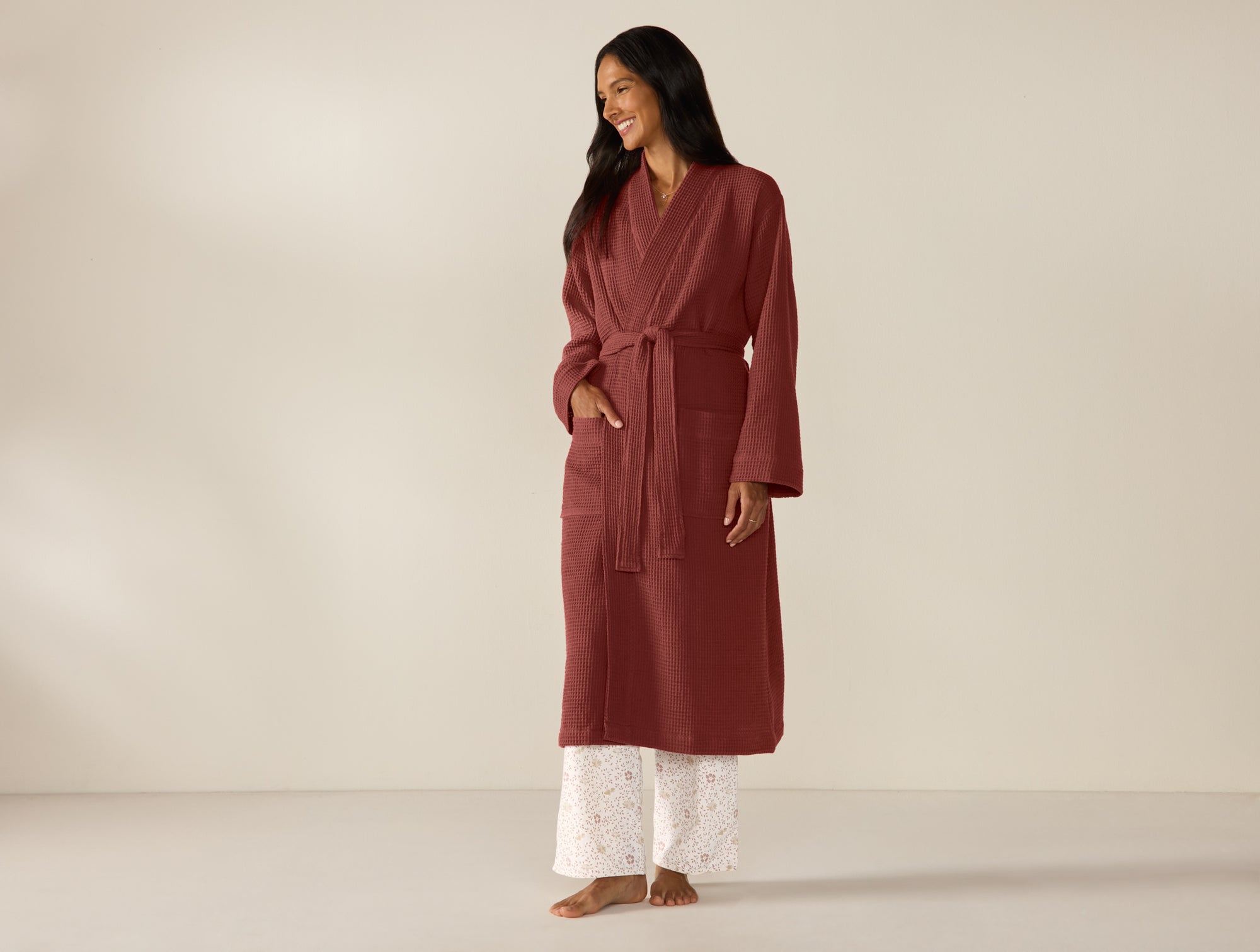 Unisex Organic Waffle Robe