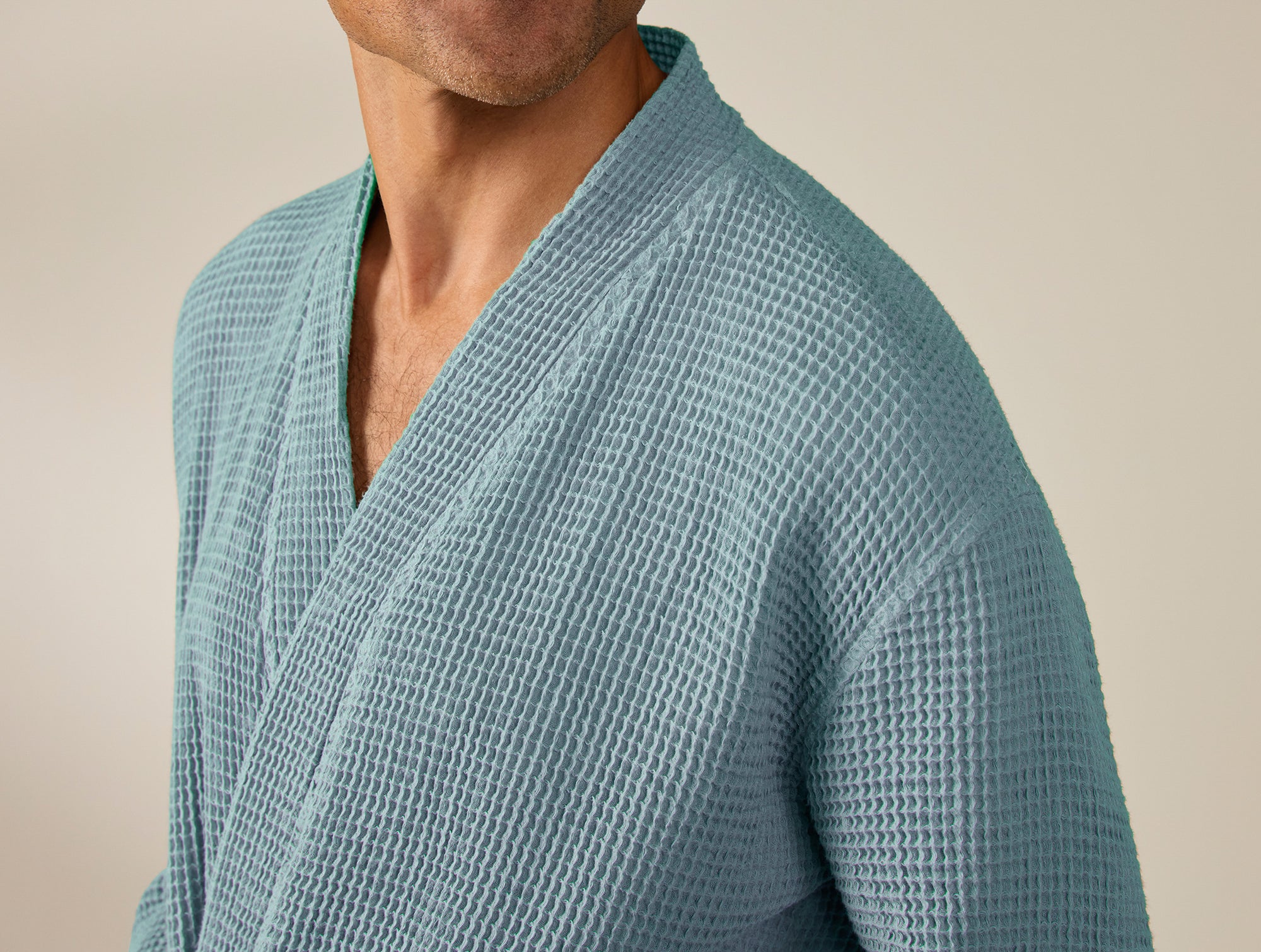 Unisex Organic Waffle Robe