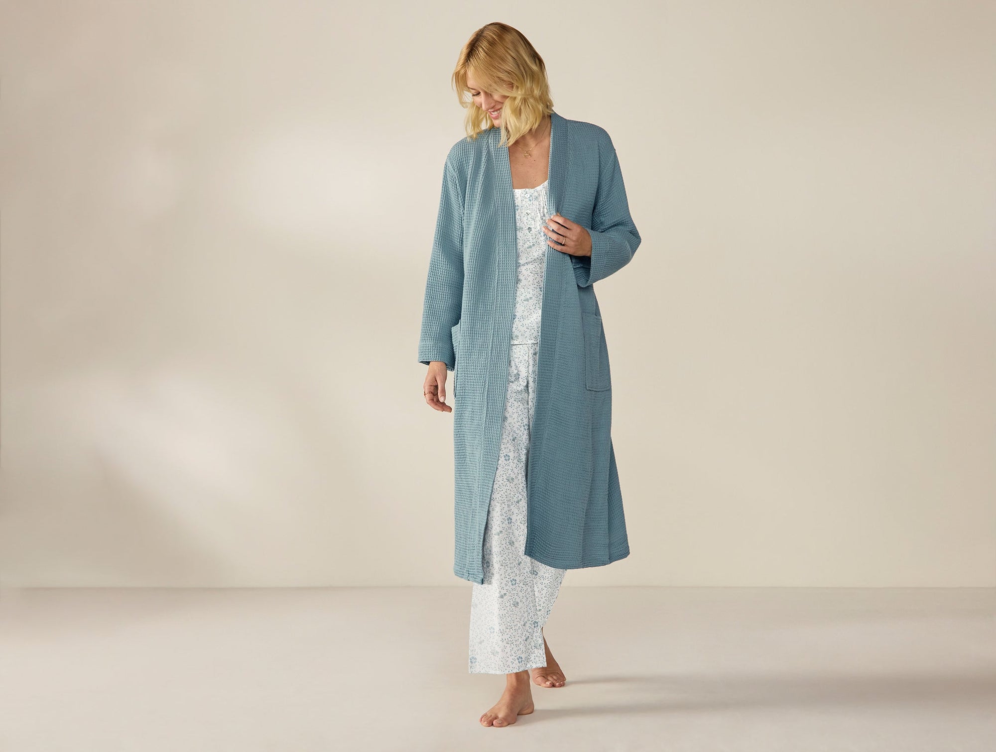 Unisex Organic Waffle Robe - Renewed