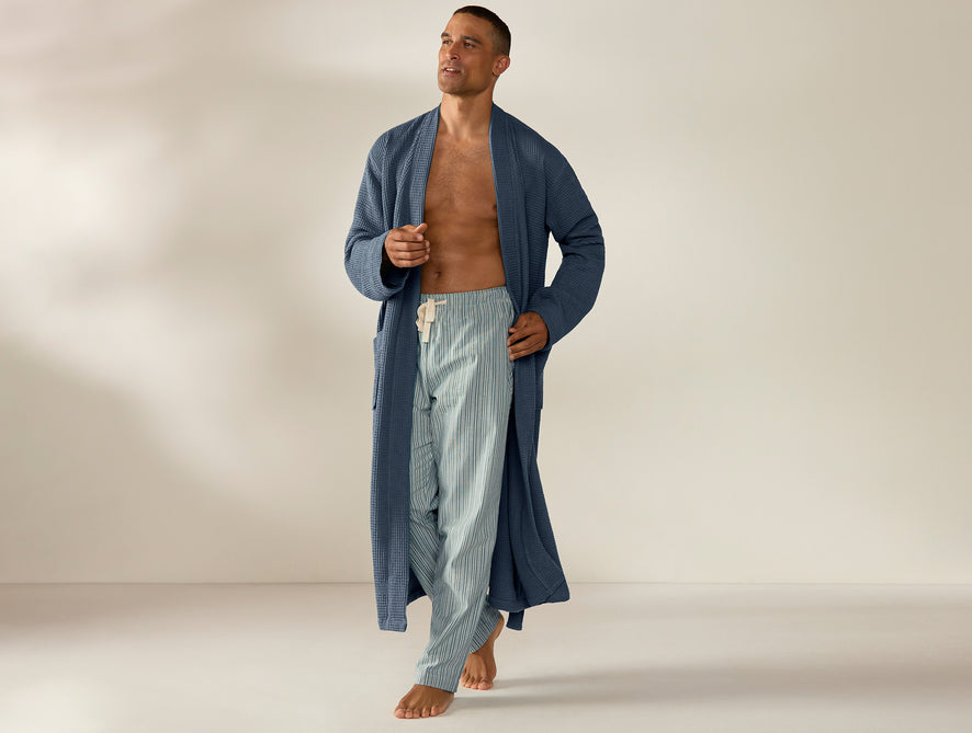 Unisex Organic Waffle Robe