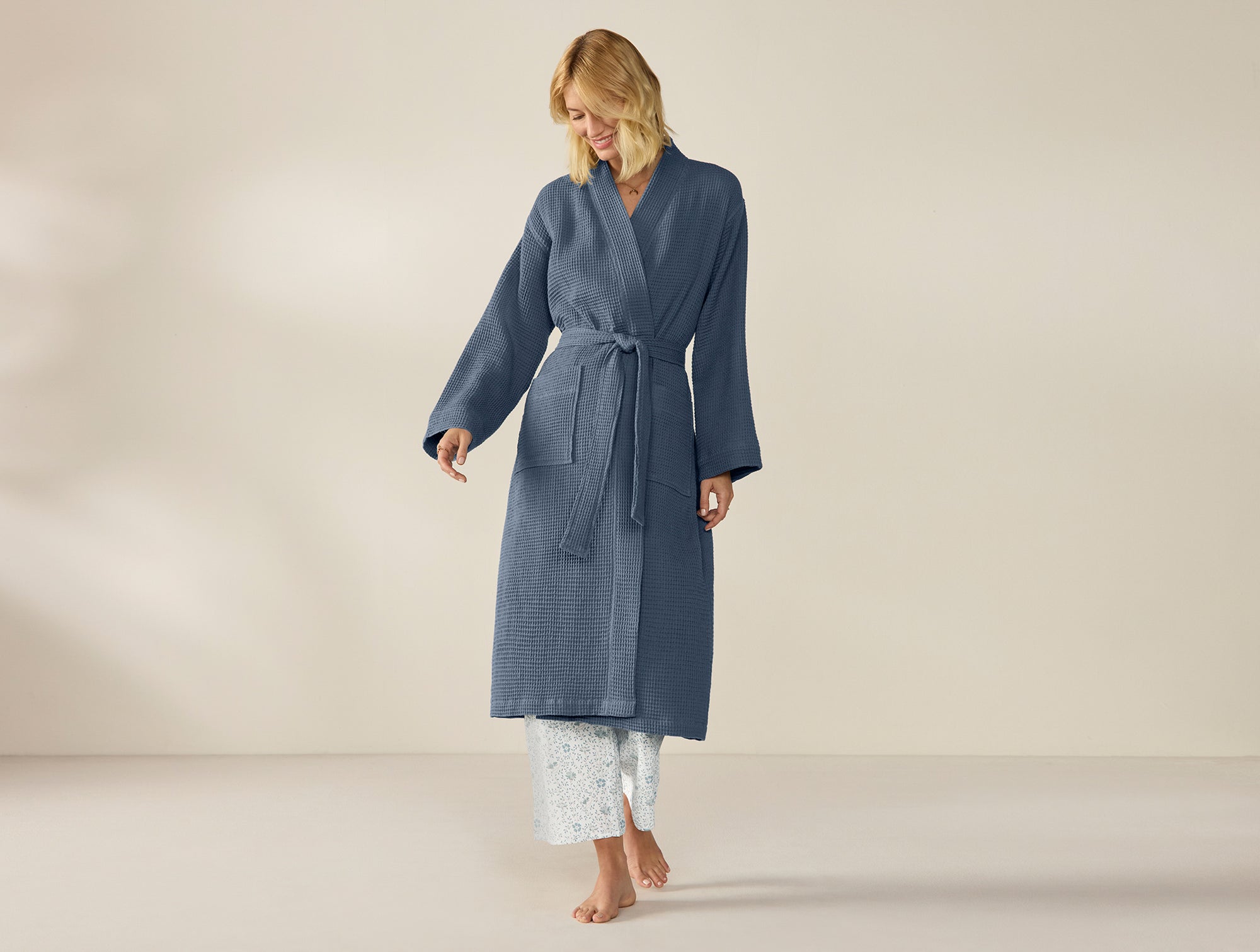 Unisex Organic Waffle Robe