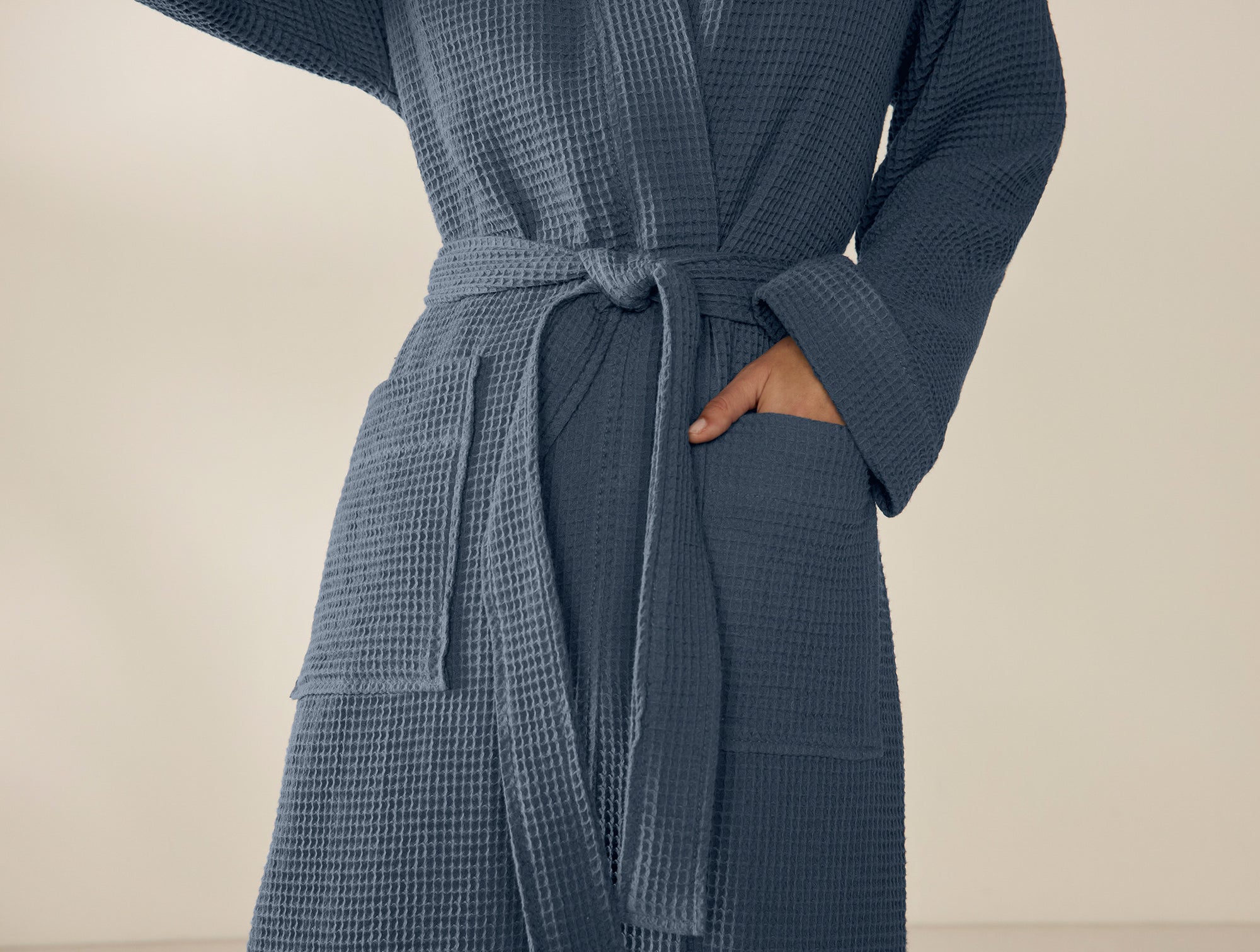 Unisex Organic Waffle Robe