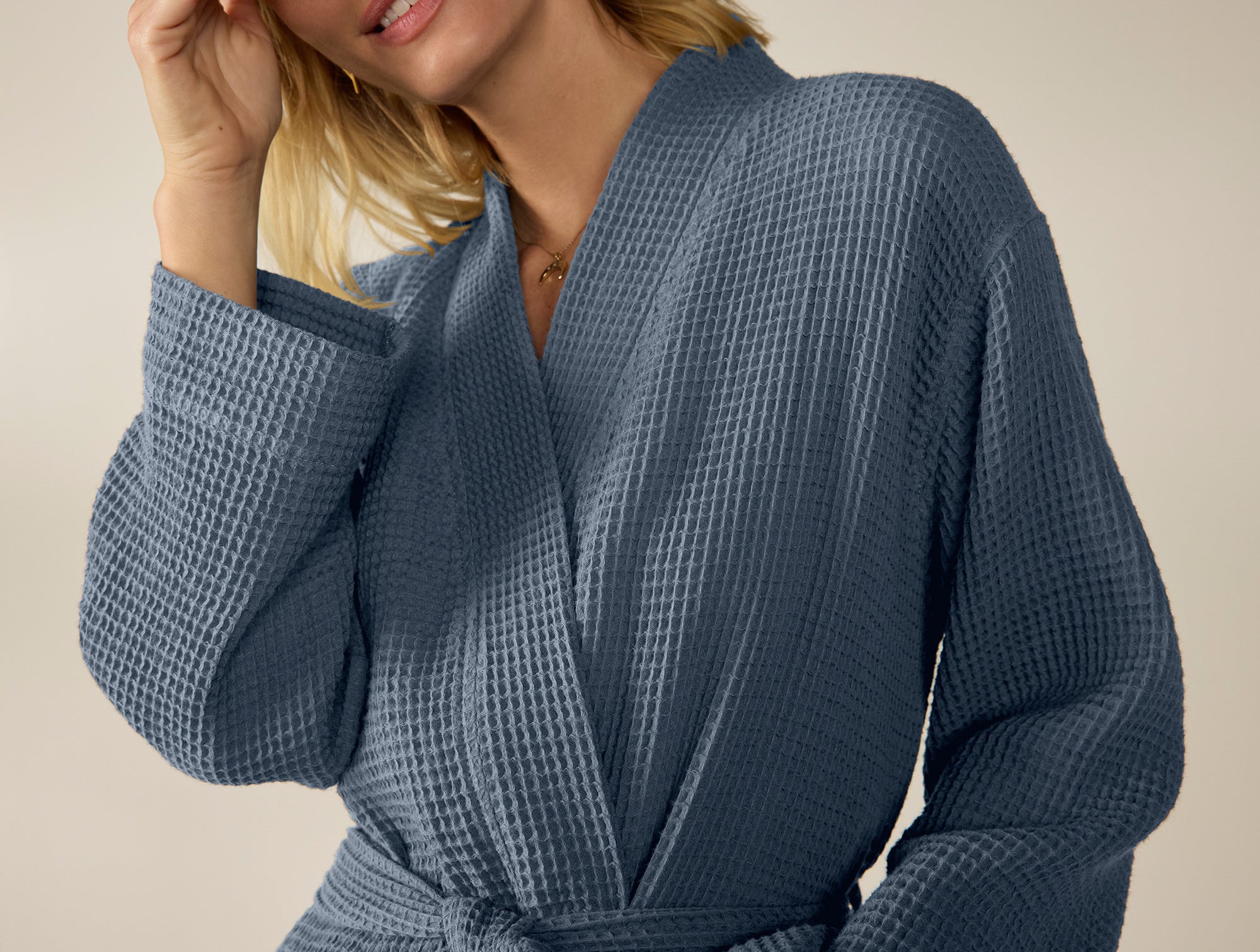 Unisex Organic Waffle Robe