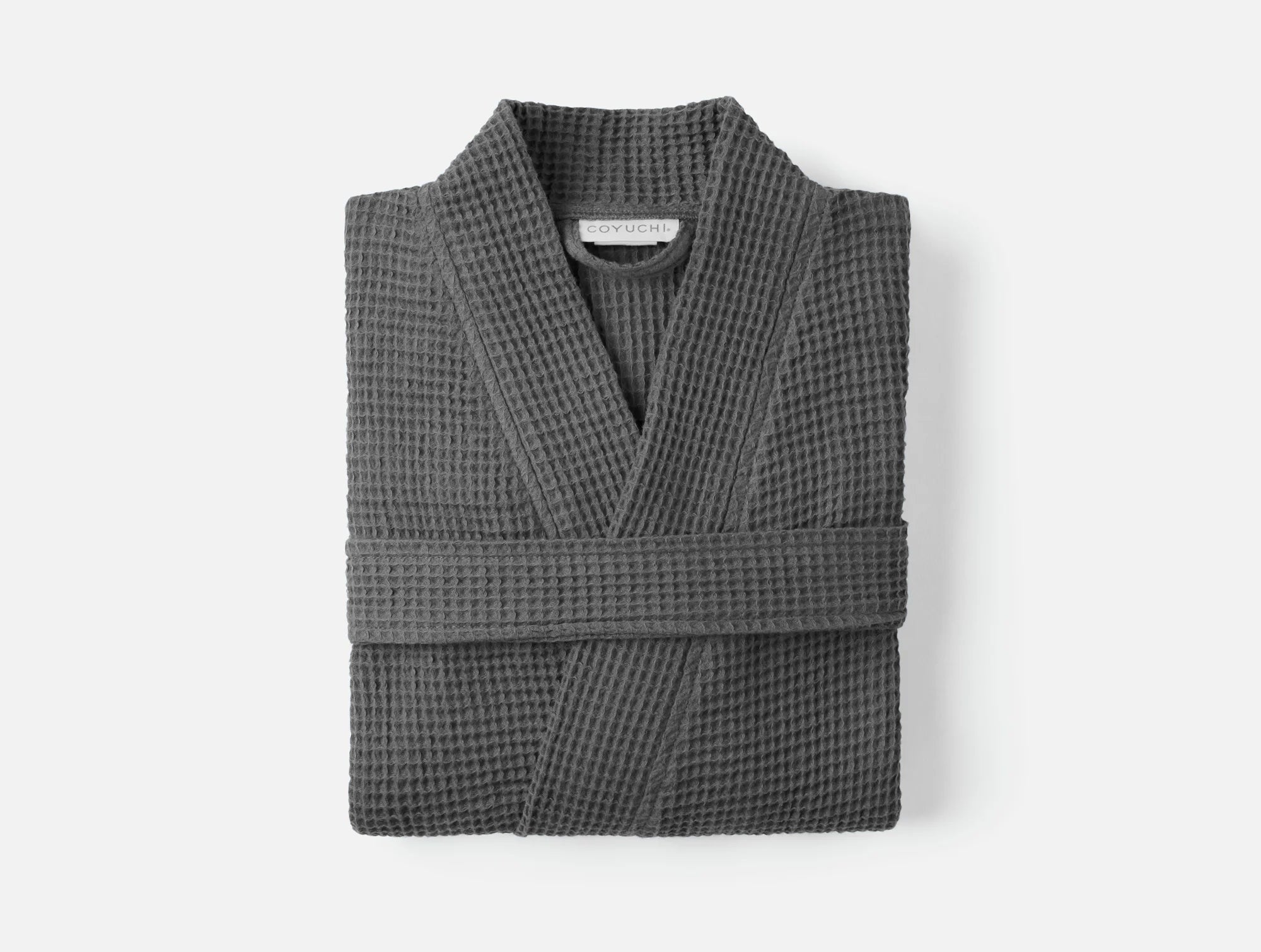 grey cotton waffle dressing gown M&Co Dark Grey Soft Touch Waffle Hooded Dressing Gown