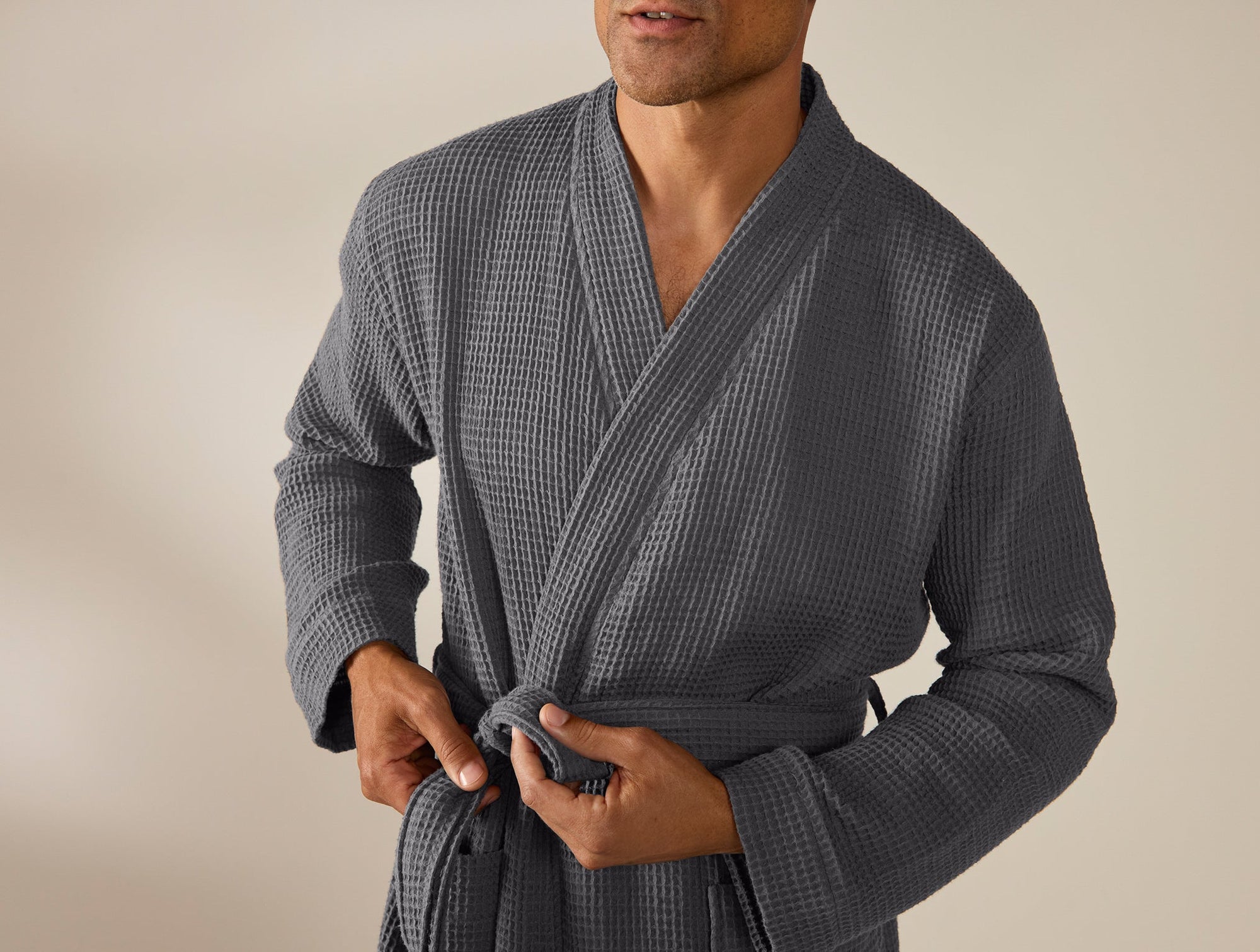 Unisex Organic Waffle Robe - Renewed