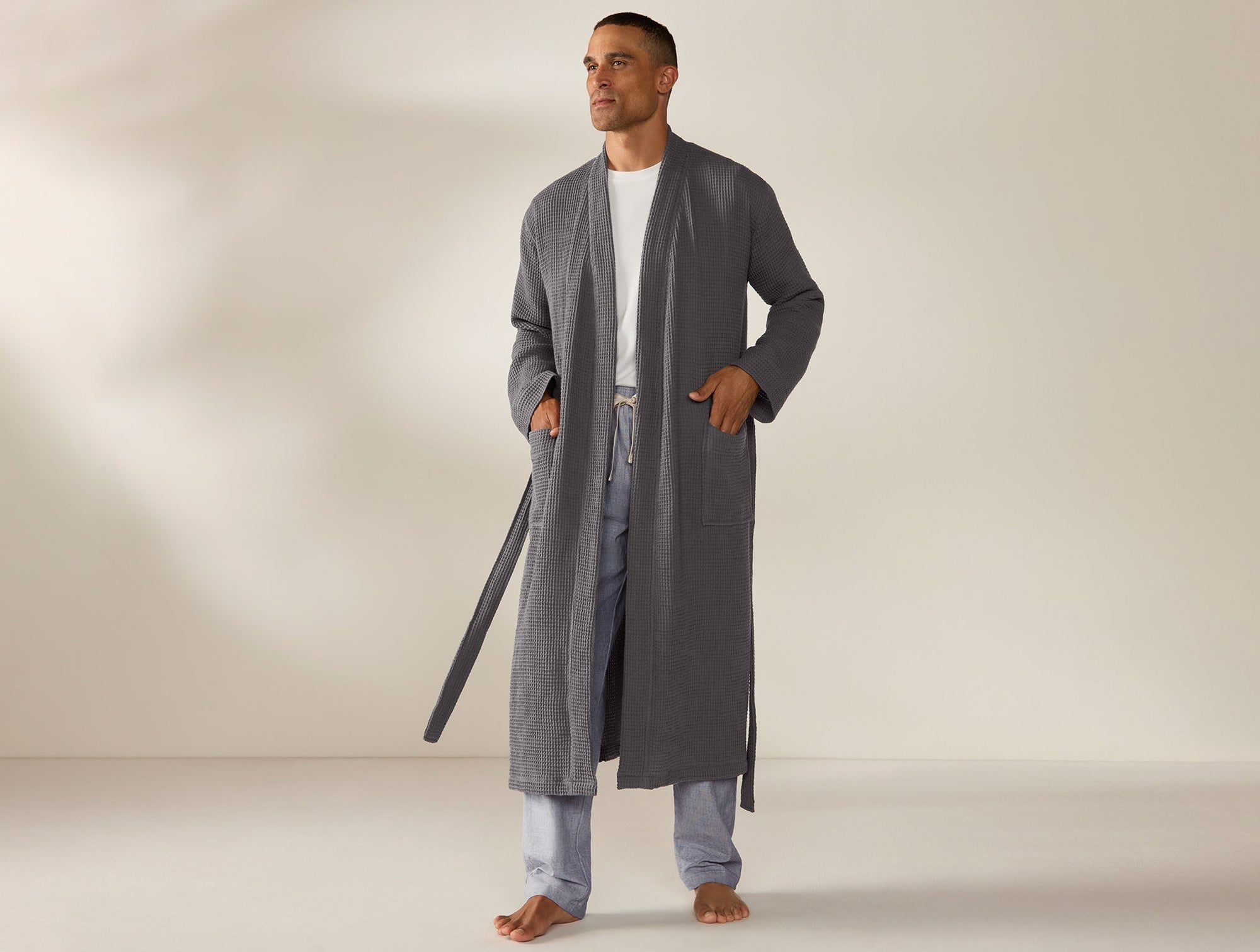 Unisex Organic Waffle Robe - Renewed