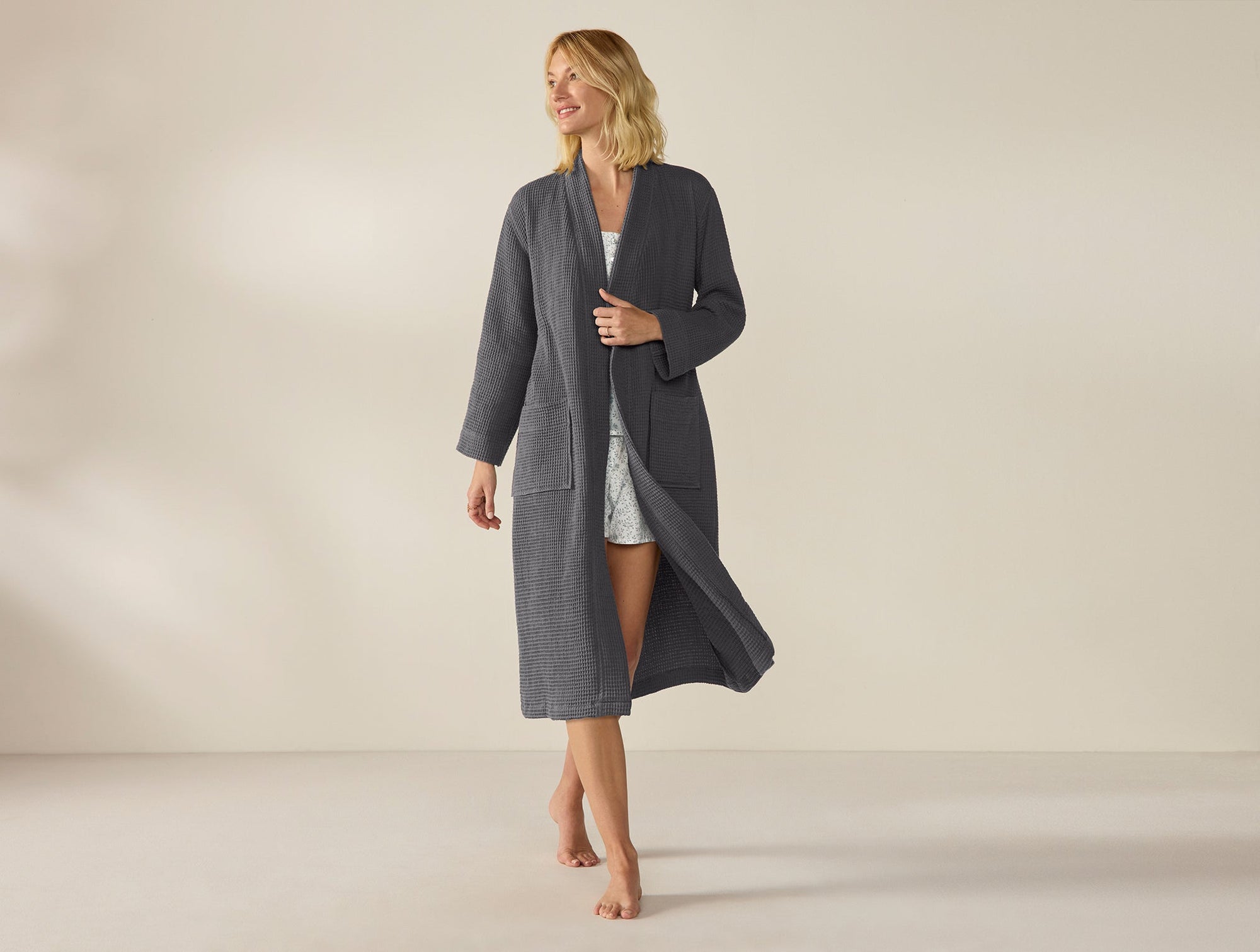 Unisex Organic Waffle Robe - Renewed