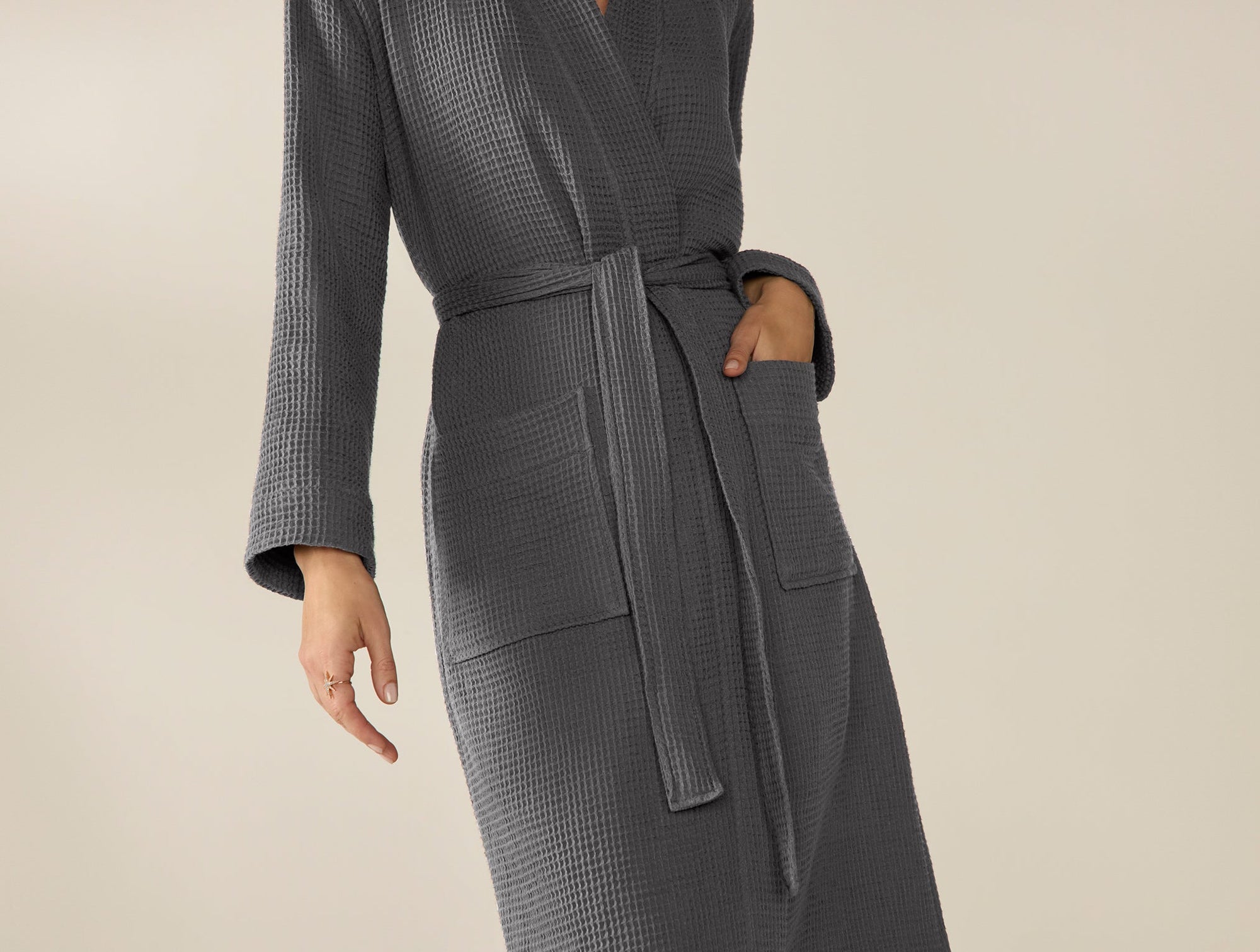 Unisex Organic Waffle Robe - Renewed