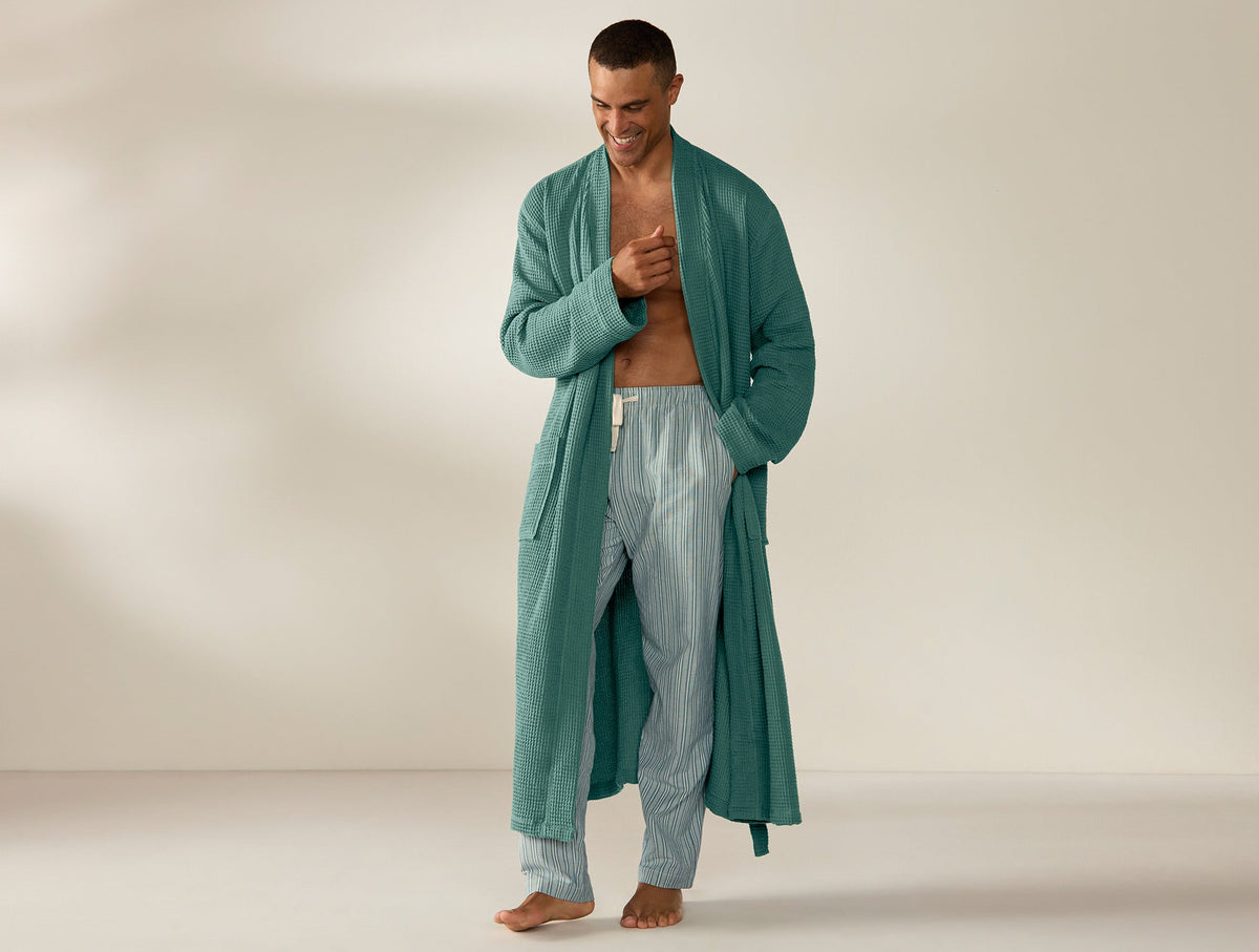 Unisex Organic Waffle Robe - Renewed